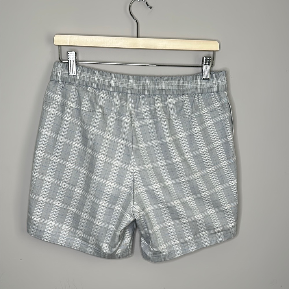Topman Gray Plaid Drawstring Shorts - Picture 8 of 11